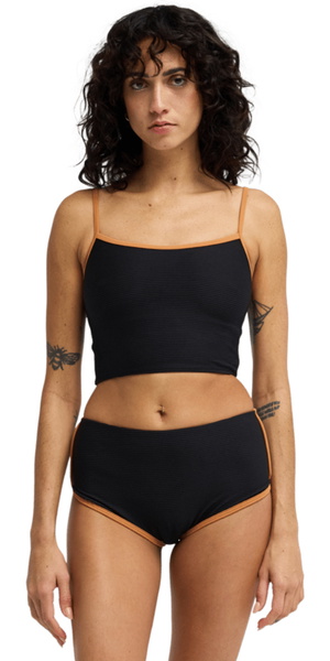 2026 Billabong Womens Tanlines Surf Tank Bikini Top 24O171602 - Black